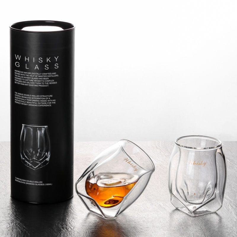 Double Walled Whiskey Glass Cup