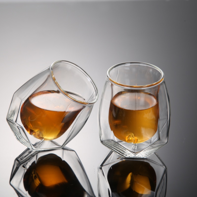 Double-Wall Whiskey Glass Mug