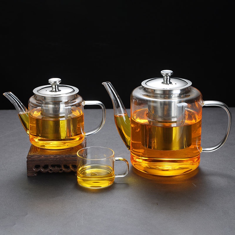 Heat-Resistant Glass Teapot Advertising Gift Customization