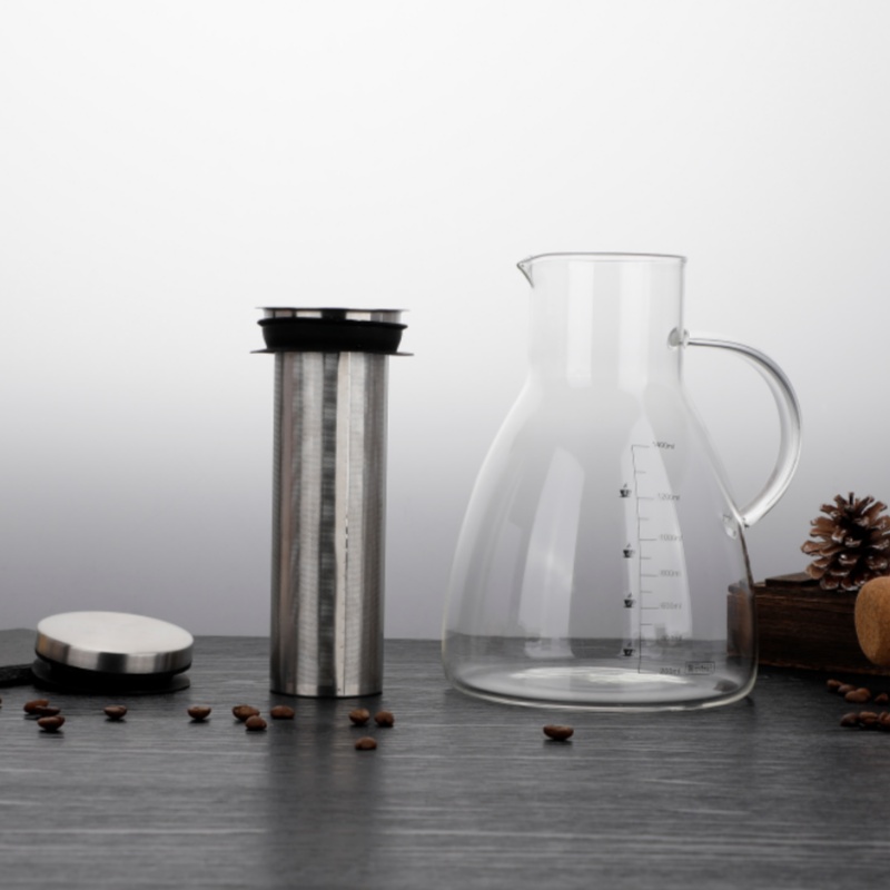 1500ML High Borosilicate Glass Coffee Pot