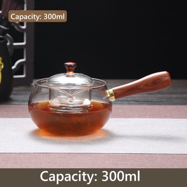 300ML Glass Tea Cup With Wooden Handle