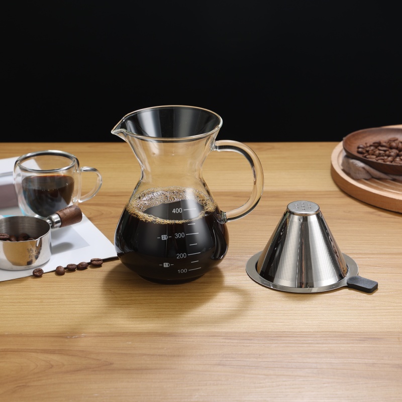 400ML Stainless Steel Coffee Sharing Pot